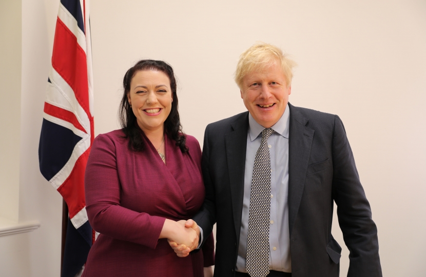 Alicia Kearns with Boris Johnson