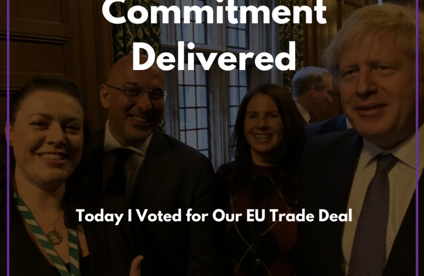 Alicia Votes for EU Trade Deal