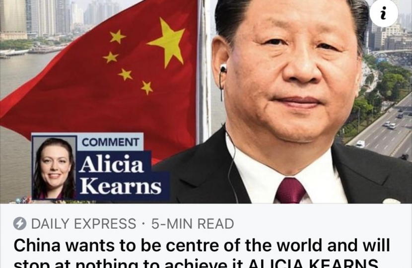 Alicia Kearns Daily Express China