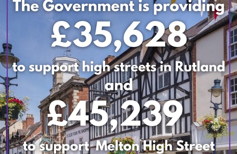 Grants for Melton and Rutland High Streets