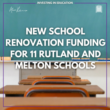 New School Renovation Funding for 11 Rutland and Melton Schools